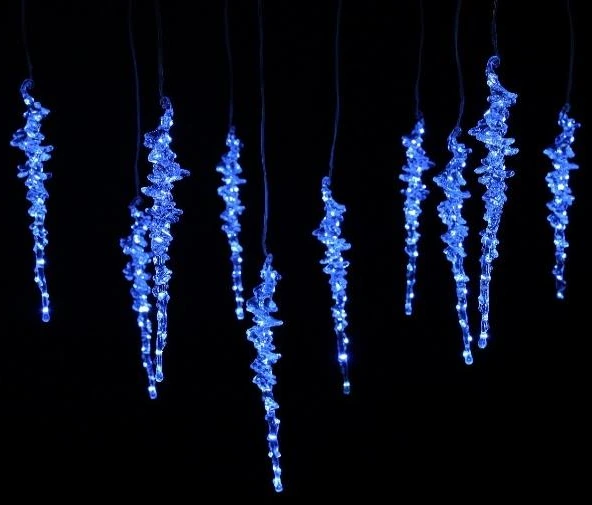 Hanging Curled Crystal Light x10